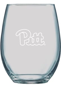 Pitt Panthers 21oz Logo Engraved Stemless Wine Glass