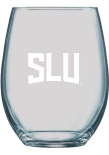Saint Louis Billikens 21oz Logo Engraved Stemless Wine Glass