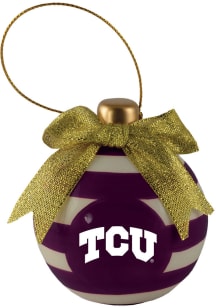 TCU Horned Frogs Ceramic Bulb Ornament Ornament