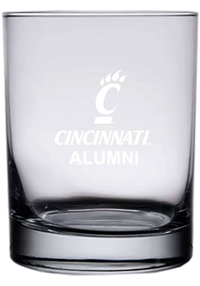 Cincinnati Bearcats 14oz Alumni Rock Glass