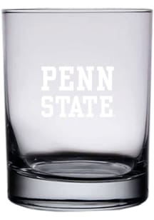 White Penn State Nittany Lions 14oz Etched Rock Glass