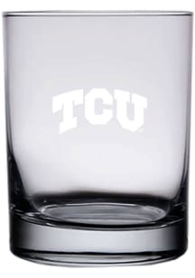 TCU Horned Frogs 14oz Etched Rock Glass