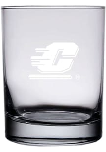 Central Michigan Chippewas 14oz Etched Rock Glass