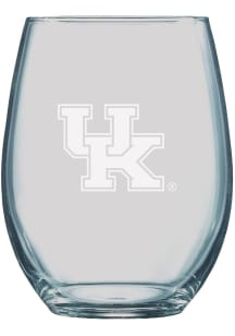 Kentucky Wildcats 21oz Etched Stemless Wine Glass