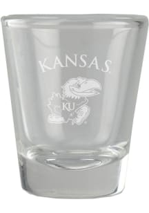 Kansas Jayhawks 2oz Etched Shot Glass