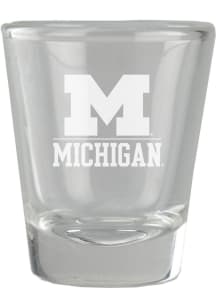 Michigan Wolverines 2oz Etched Shot Glass