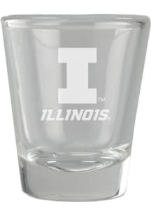 Illinois Fighting Illini 2oz Etched Shot Glass
