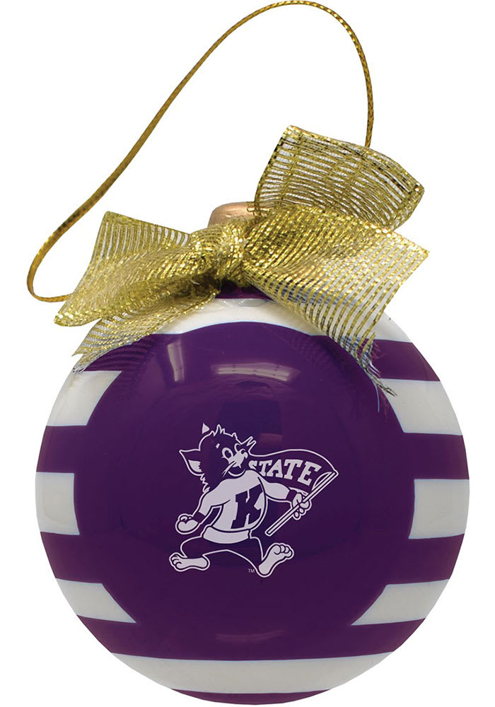 K-State Wildcats Ceramic Bulb Ornament