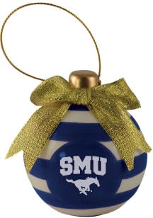 SMU Mustangs Ceramic Bulb Ornament