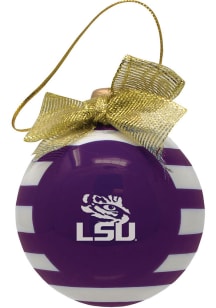LSU Tigers Ceramic Bulb Ornament
