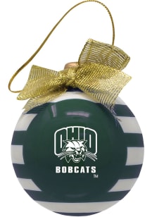 Ohio Bobcats Ceramic Bulb Ornament