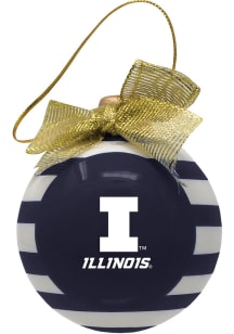 Illinois Fighting Illini Ceramic Bulb Ornament