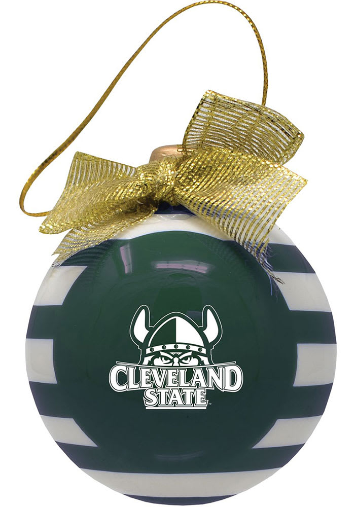 Cleveland State Vikings Ceramic Bulb Ornament