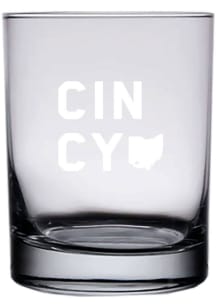 Cincinnati 14oz Engraved Rock Glass