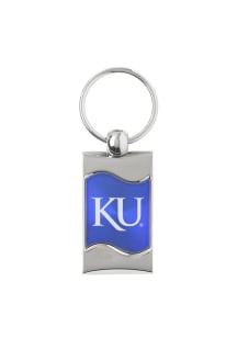 Kansas Jayhawks Blue Wave Keychain