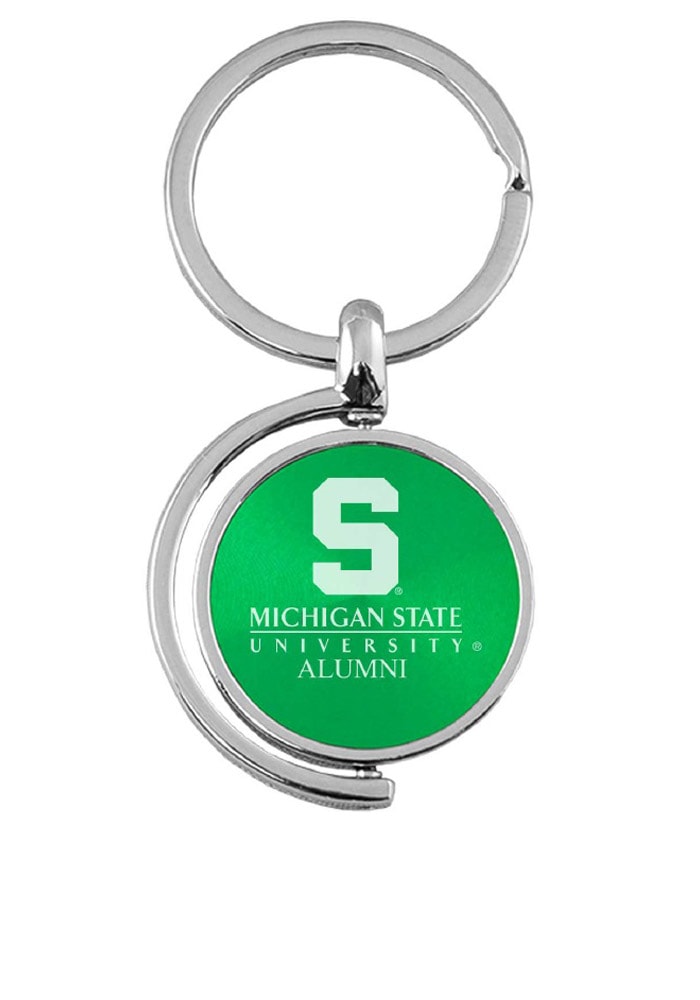 Michigan State Spartans Alumni Spinner Keychain