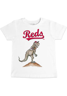 Cincinnati Reds Toddler White TRex Short Sleeve T-Shirt