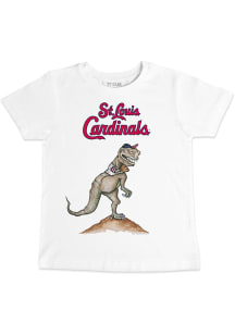 St Louis Cardinals Toddler White TRex Short Sleeve T-Shirt