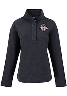 Cutter and Buck Toronto FC Womens Black Hunts Point Qtr Zip