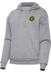 Antigua Pittsburgh Riverhounds SC Womens Grey Victory Hooded Sweatshirt
