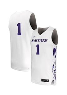 Nike K-State Wildcats White NIL Name And Number Jersey