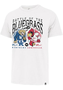 47 Louisville Cardinals White Battle Of The Bluegrass Short Sleeve Fashion T Shirt