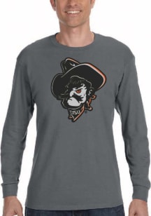Oklahoma State Cowboys Charcoal Tonal Pistol Pete Long Sleeve T Shirt