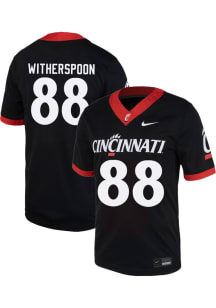 Emory Fluhr Nike Mens Black Cincinnati Bearcats NIL Game Football Jersey