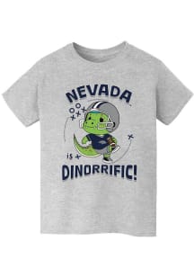 Vive La Fete Nevada Wolf Pack Youth Grey Dino-Riffic Short Sleeve T-Shirt