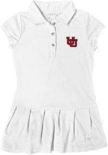 Utah Utes Toddler Girls White Caroline Short Sleeve Dress