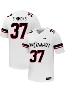 Weston Simmons  Nike Cincinnati Bearcats White Football NIL Name And Number Football Jersey