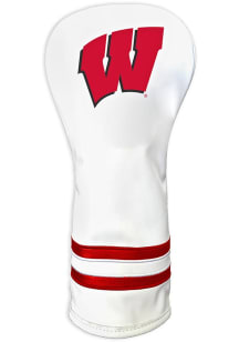 White Wisconsin Badgers Vintage Fairway Golf Headcover