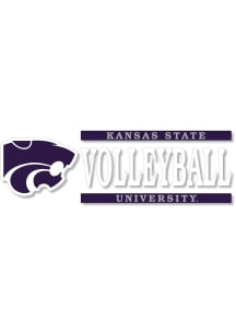 Purple K-State Wildcats 6x2 Volleyball Decal