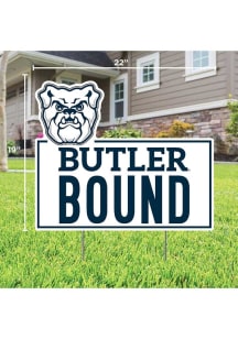 Butler Bulldogs School Bound Yard Sign - White