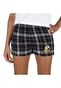 Womens Oregon Ducks Ash Concepts Sport Ultimate Flannel Shorts