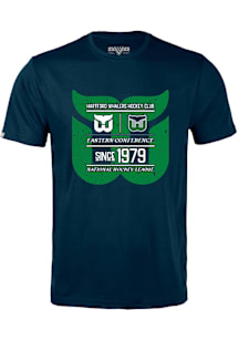 Levelwear Hartford Whalers Navy Blue Richmond Acumen Short Sleeve T Shirt