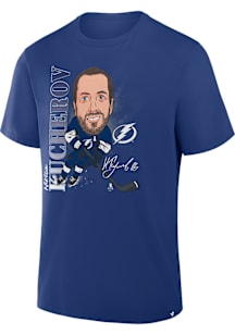 Nikita Kucherov Tampa Bay Lightning Blue Player Action Short Sleeve Fashion Player T Shirt
