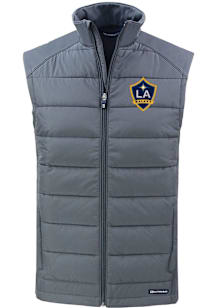 Cutter and Buck LA Galaxy Mens Graphite Evoke Sleeveless Jacket