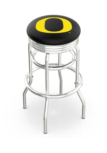 Oregon Ducks Double-Ring Swivel Chrome Pub Stool