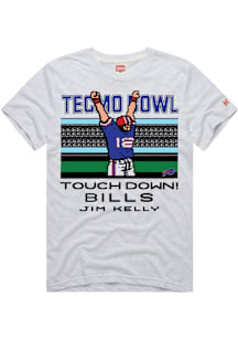 Jim Kelly Buffalo Bills Ash Tecmo Bowl Short Sleeve Fashion Player T Shirt