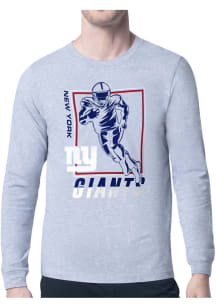 Starter New York Giants Grey Grid Long Sleeve T Shirt