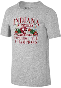 Indiana Hoosiers Youth Grey 2026 Rose Bowl Champions Short Sleeve T-Shirt