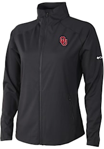 Columbia Oklahoma Sooners Womens Black Fairway Friends Light Weight Jacket