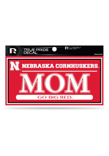 Red Nebraska Cornhuskers True Pride Mom Decal