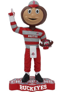 Red Ohio State Buckeyes 2024 CFP National Championship Collectible Bobblehead