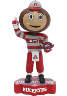 Red Ohio State Buckeyes 2024 National Championship Mini Collectible Bobblehead
