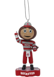 Ohio State Buckeyes 2024 National Championship Ornament Ornament - Red
