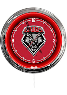 New Mexico Lobos Multi Color LED Wall Clock