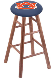 Auburn Tigers Round Cushion Maple Pub Stool - Brown