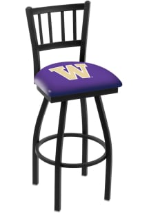 Black Washington Huskies Swivel Counter Pub Stool